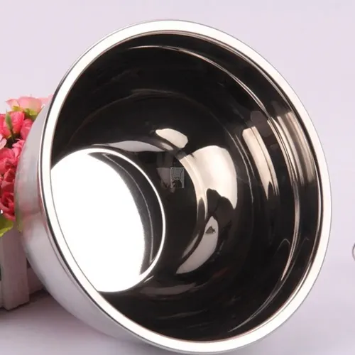 Set 4 Bowl De Acero Inoxidable Con Base Silicona 20/22/24/28 Negro