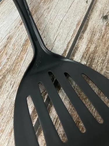 Espátula De Plástico Para Cocina Nylon Preto Sanremo Ideal Para Teflon Negro