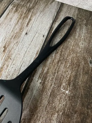 Espátula De Plástico Para Cocina Nylon Preto Sanremo Ideal Para Teflon Negro
