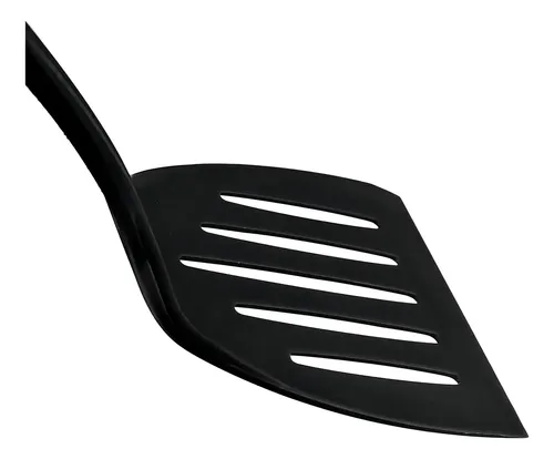 Espátula De Plástico Para Cocina Nylon Preto Sanremo Ideal Para Teflon Negro