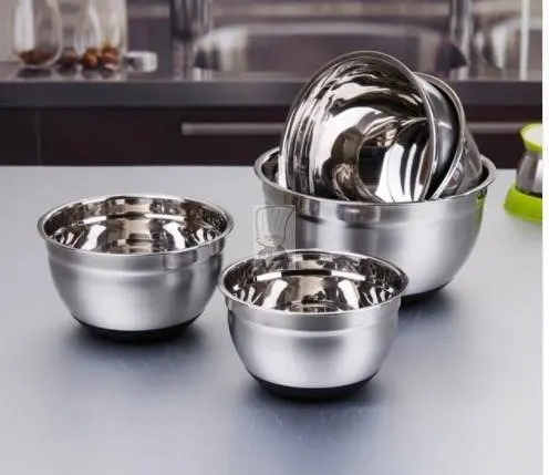 Setx3 Bowl De Acero Inoxidable Con Base De Silicona De