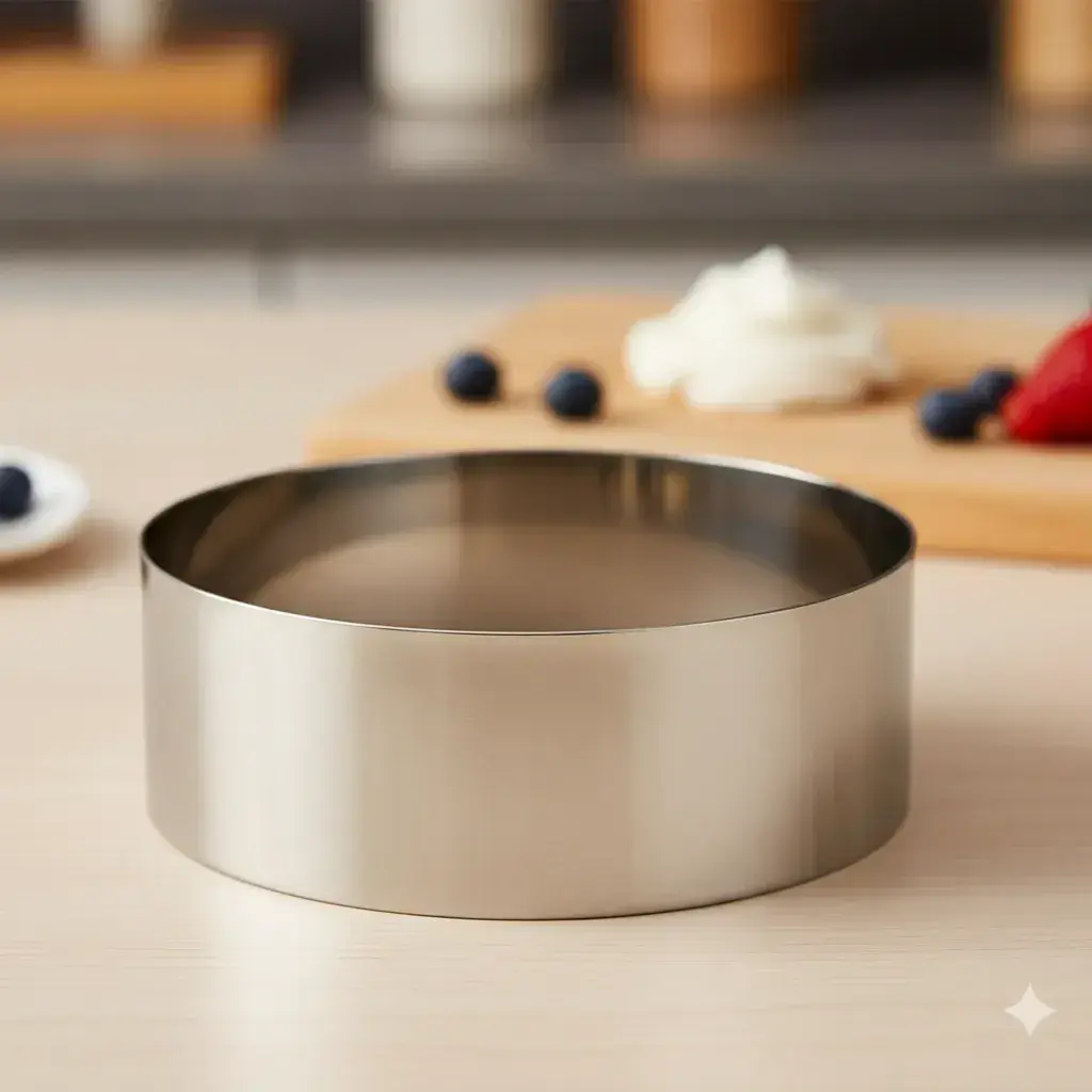 Aro Molde Para Torta Acero Inoxidable 5cm Alto 15 A 30 Cm Gris