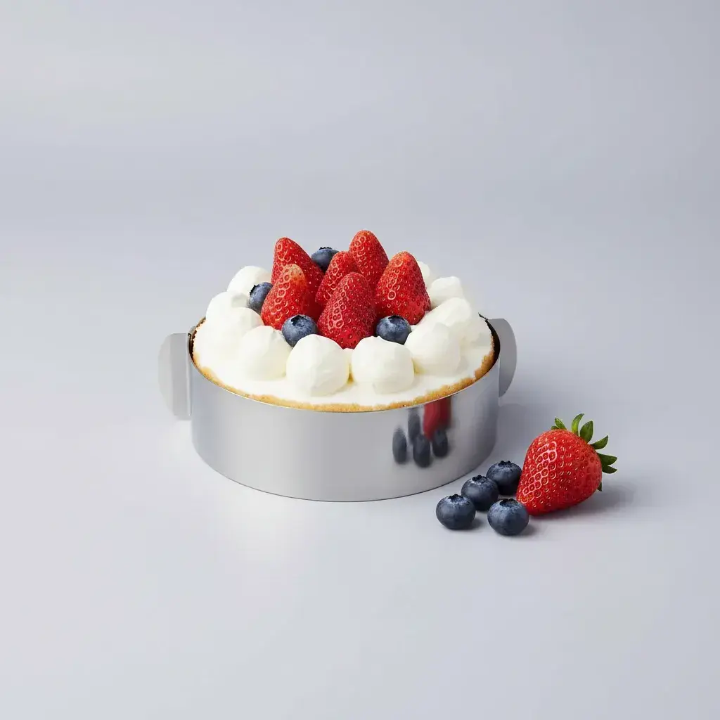 Aro Molde Para Torta Acero Inoxidable 5cm Alto 15 A 30 Cm Gris