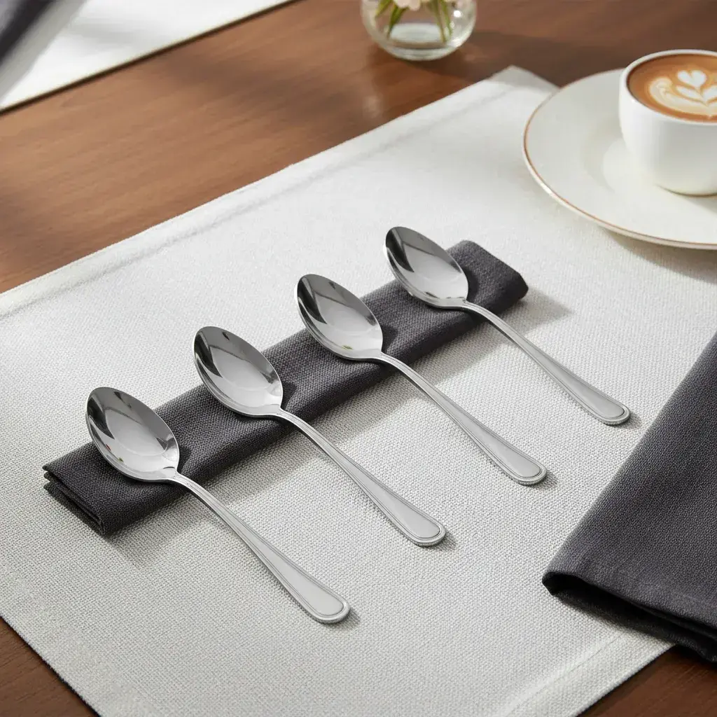 Set X12 Cucharitas Café Y Postre Acero Inoxidable 11cm