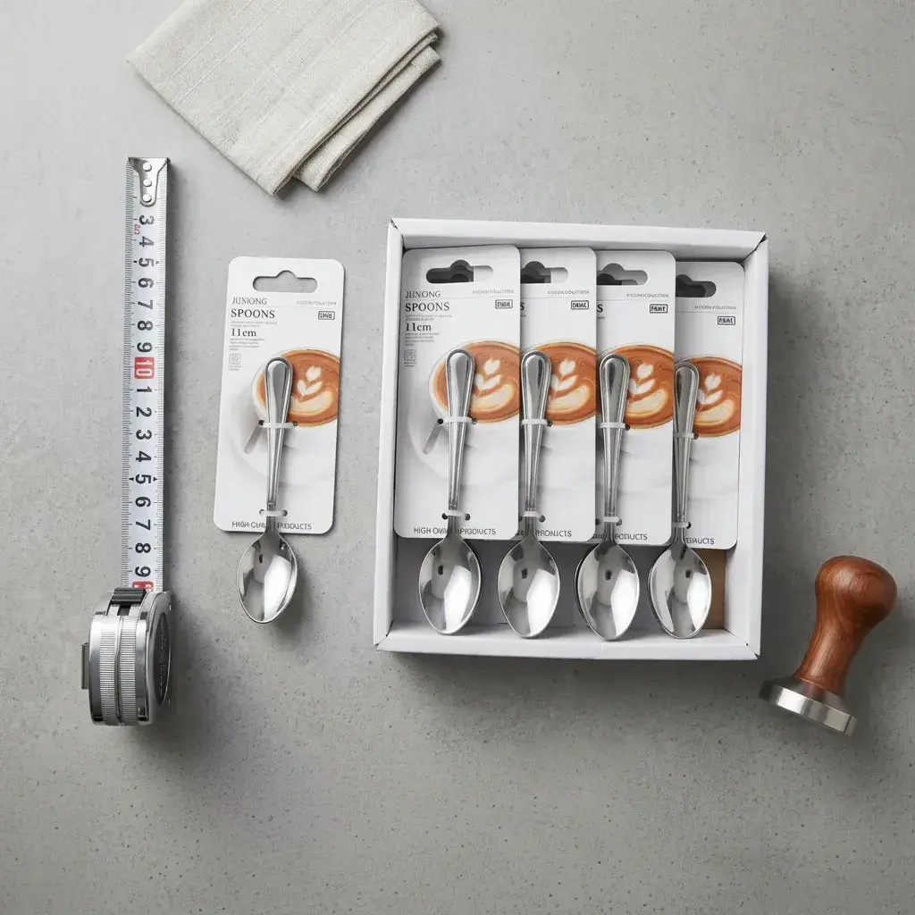 Set X12 Cucharitas Café Y Postre Acero Inoxidable 11cm