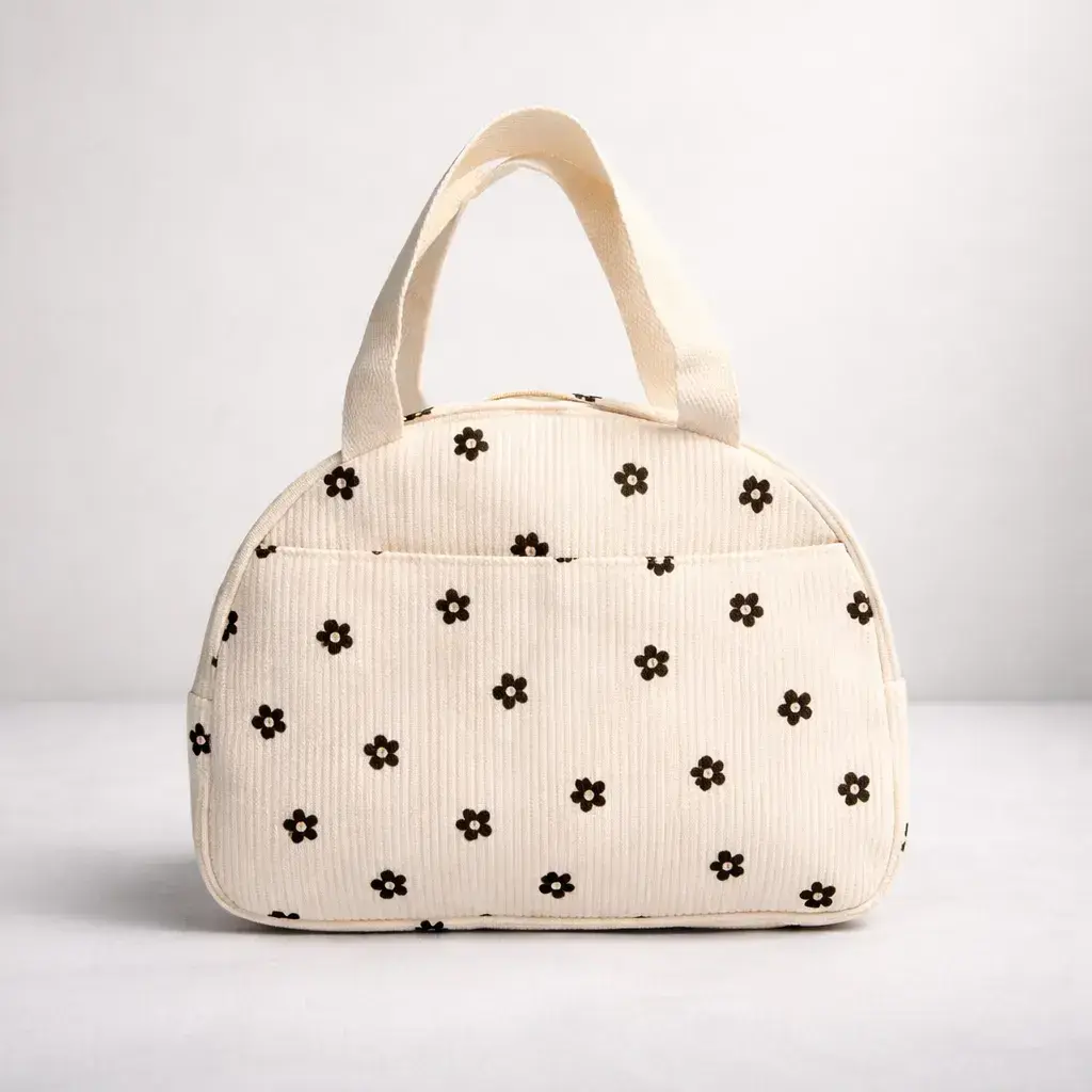 Lunchera Térmica Corderoy Bolso Vianda Kawaii Varios Motivos