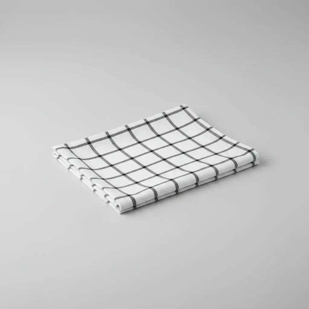 Set X 2 Repasadores Cuadruculados De Algodon 62 X 43 Cm