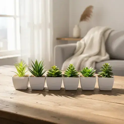 Plantin Artificial Maceta De Pvc (modelo Surtido)
