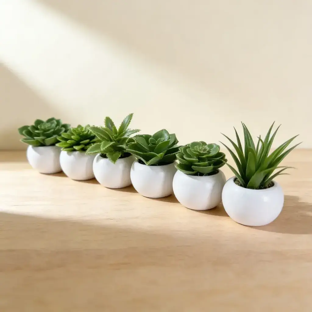 Plantin Artificial Maceta De Pvc (modelo Surtido)
