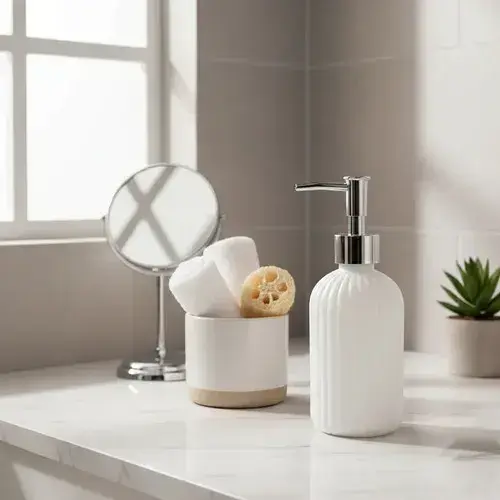 Dispenser Jabón Líquido Negro Con Dosificador Gris