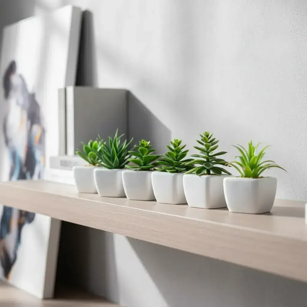 Plantin Artificial Maceta Ceramica (modelo Surtido)
