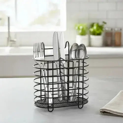 Escurridor De Cubiertos Cubiertero Negro para colgar