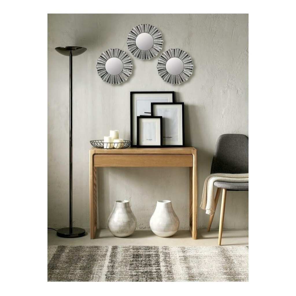 Espejo Colgante Gris 25cm Decoración
