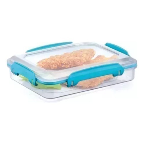 Hermético Rectangular Bajo 540 Ml Sándwich Polinplast
