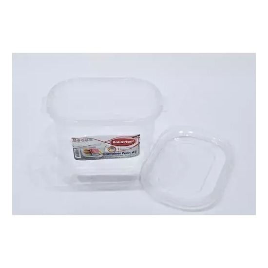 Hermético Rectangular Mediano Tuper 1200 Ml Polinplast