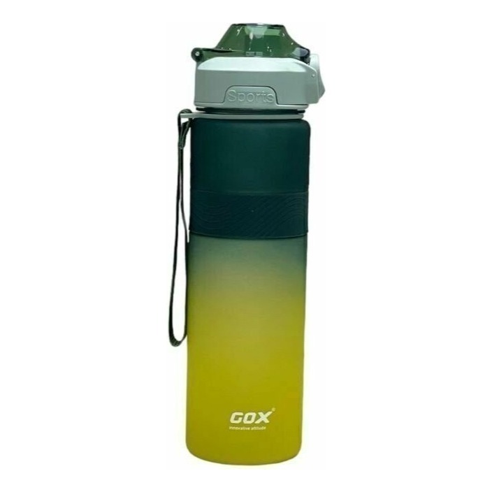 Botella Deportiva 1000ml Combinada Amarilla Verde Gox