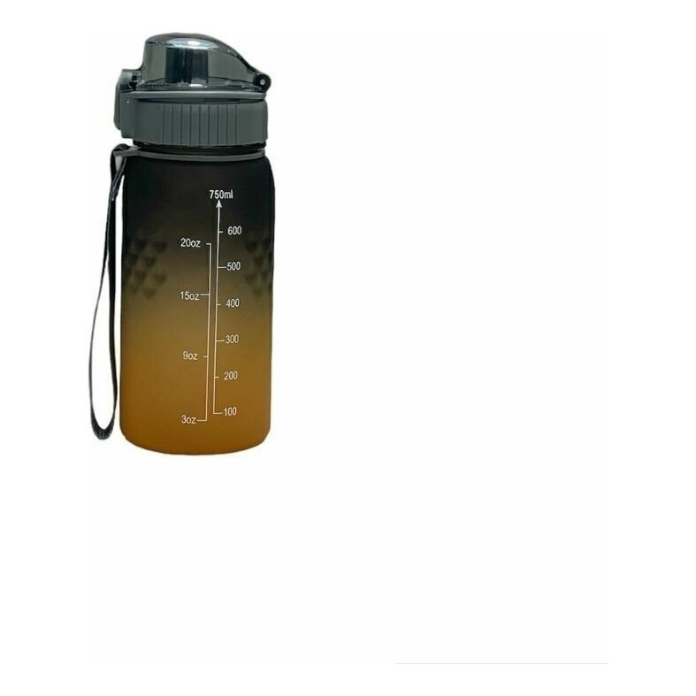 Botella Deportiva Gox 750ml Combinada Naranja Gris Agua