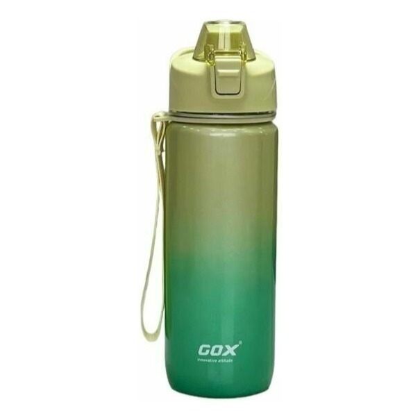 Botella Deportiva Gox 750ml Verde Amarilla Agua Gym