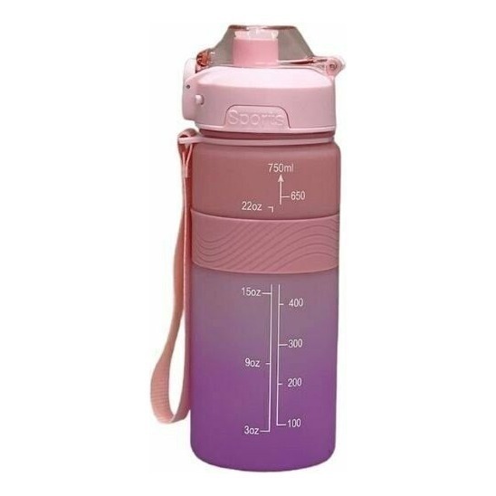 Botella Deportiva Gox 750ml Violeta Rosa Agua
