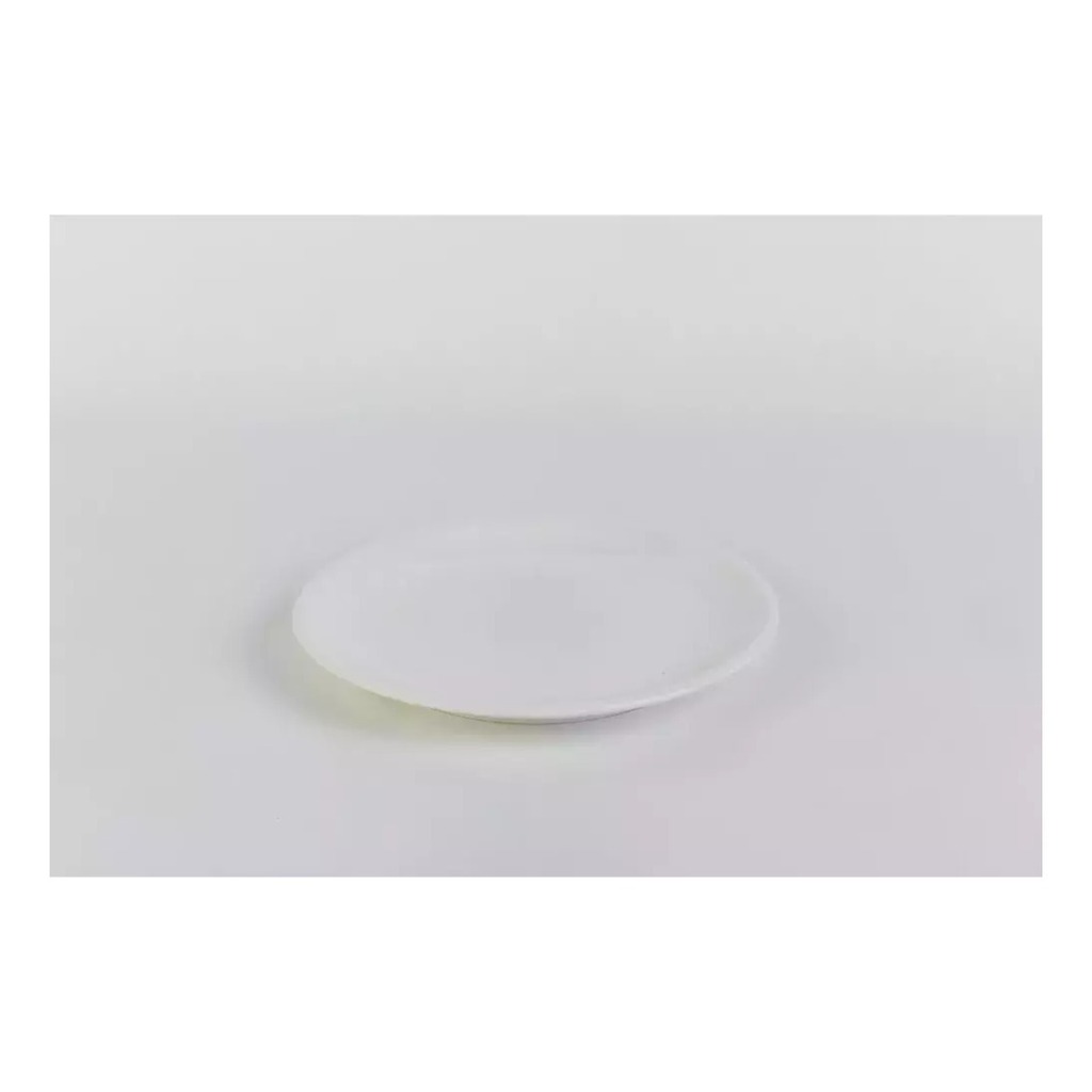 Plato De Postre Porcelana 18 Cm Blanco Chico