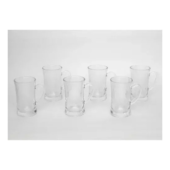 Jarrito Pocillo Taza Mug Vidrio Cafe Te Con Asa 128 Ml