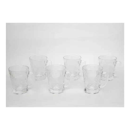 Jarrito Pocillo Taza Mug Vidrio Cafe Te Con Asa 230 Ml