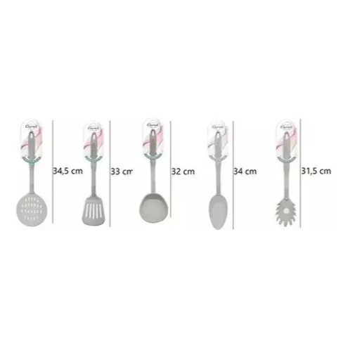 Espumadera Carol Soft Utensilio De Nylon Cocina Colores 34cm