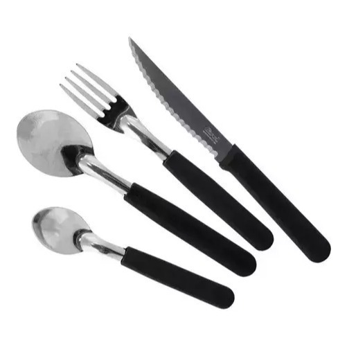 Set de 24 Cubiertos Carol Negros
