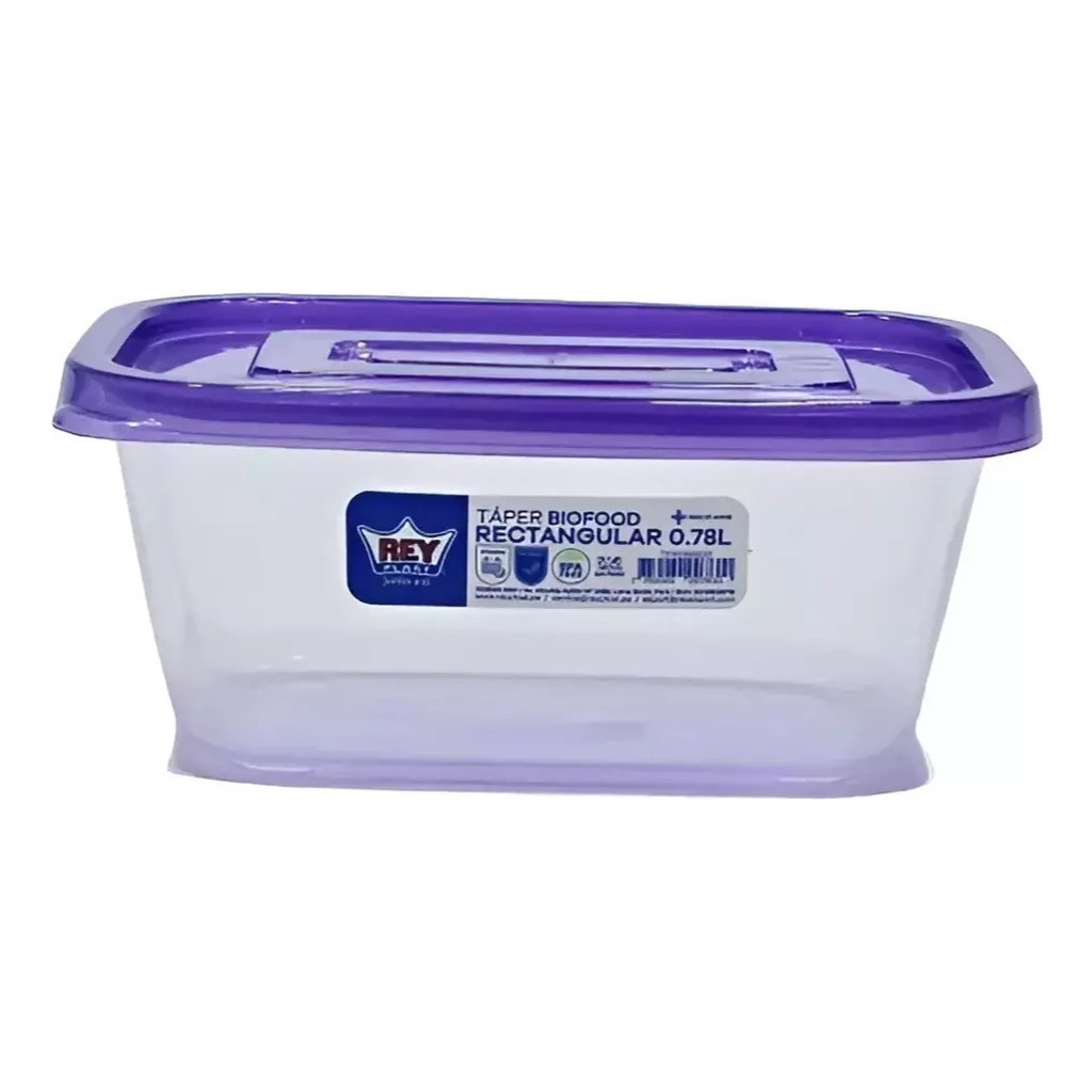 Hermético Rectangular Tuper 780 Ml Reyplast