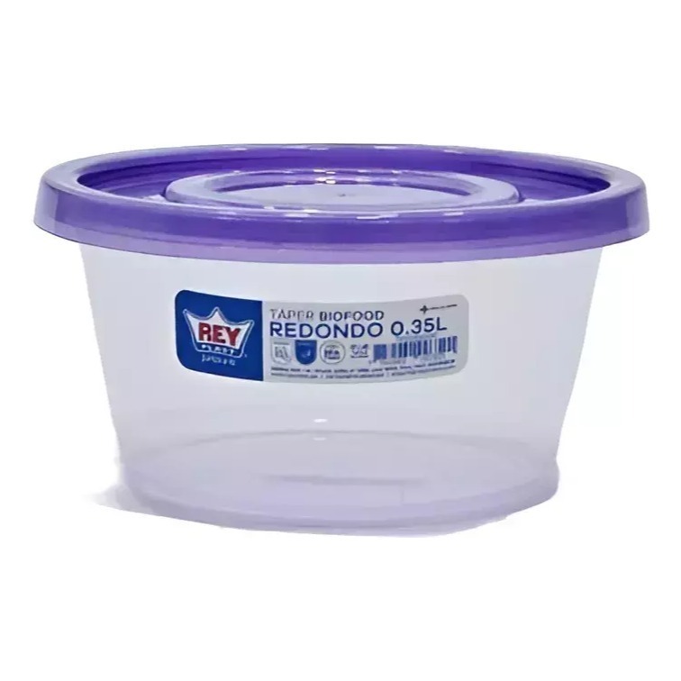 Hermético Redondo Tuper 350 Ml Reyplast