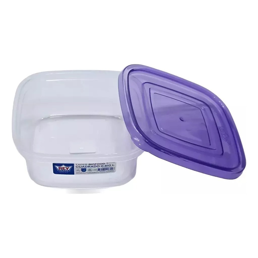 Hermético Cuadrado Tuper 810 Ml Reyplast