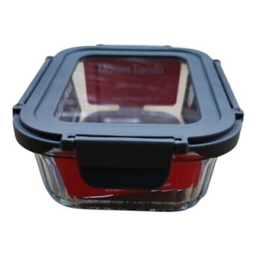 Pote Vidrio Hermetico Rectangular Horno Frezzer 640ml