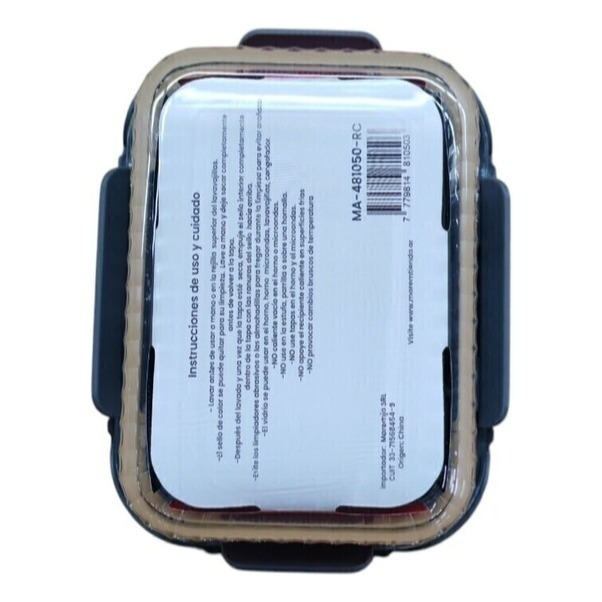 Pote Vidrio Hermetico Rectangular Horno Frezzer 1050 ml