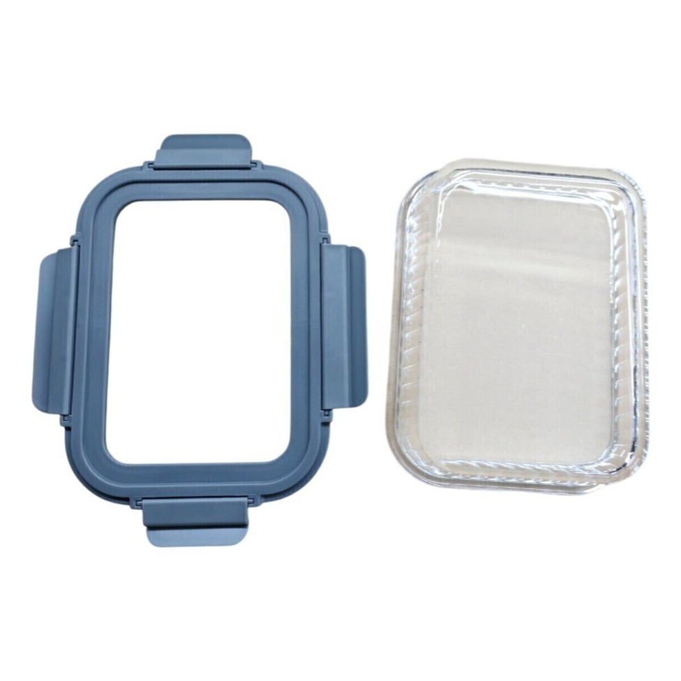 Pote Vidrio Hermetico Rectangular Horno Frezzer 1050 ml