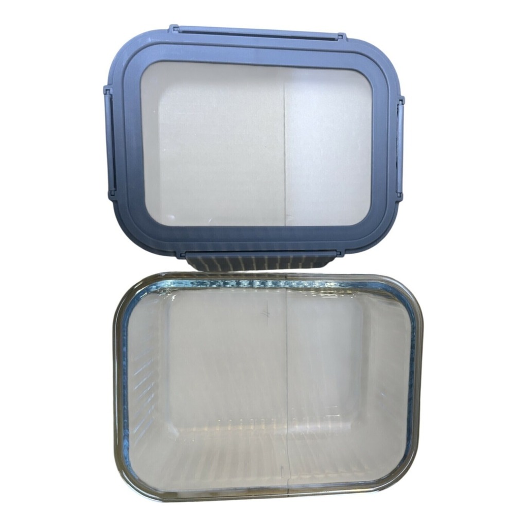 Pote Vidrio Hermetico Rectangular Horno Frezzer 1520 ml