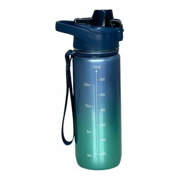 Botella Deportiva Gox 750ml Verde Azul