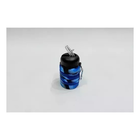 Botella Plegable Silicona 500ml Flexible Acordeon Escolar