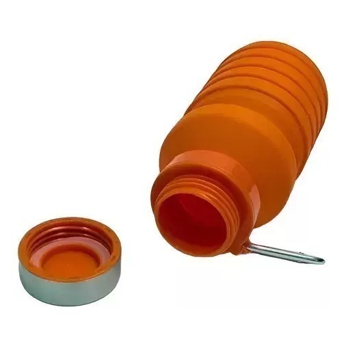 Botella Plegable Silicona 500ml Flexible Acordeon Escolar