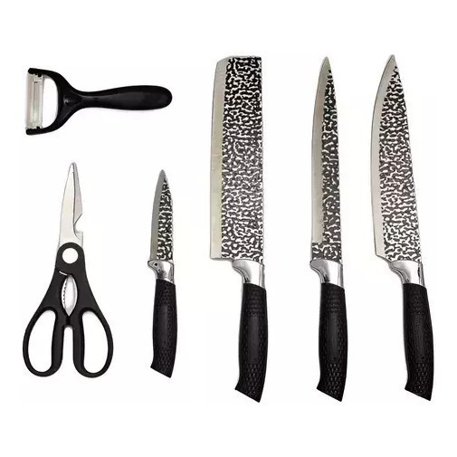 Set De Cuchillos Chef 6 Piezas Profesional Varios Diseños