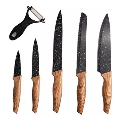 Set De Cuchillos Chef 6 Piezas Profesional Varios Diseños