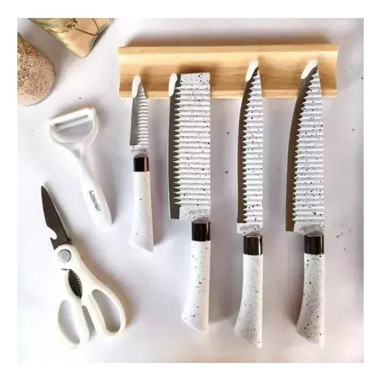Set De Cuchillos Chef 6 Piezas Profesional Varios Diseños