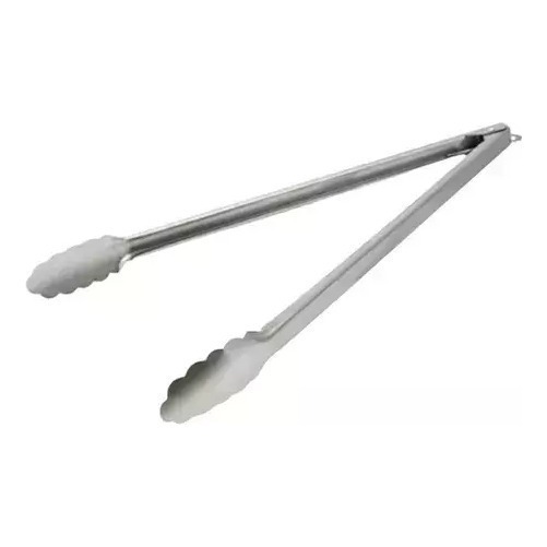 Pinza Acero Inoxidable Parrillera De 30 Cm Gastronómica