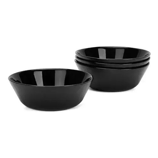 Bowl Sopero Vidrio Opal Negro 11,4cm Carol Unidad