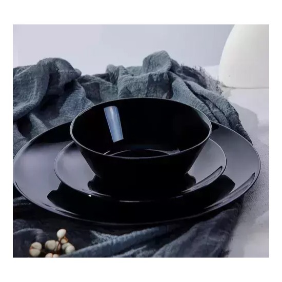 Bowl Sopero Vidrio Opal Negro 11,4cm Carol Unidad