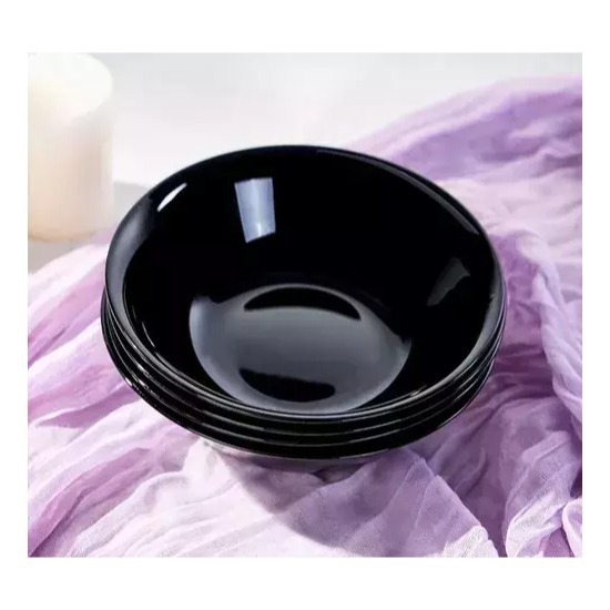 Bowl Sopero Vidrio Opal Negro 17,8cm Carol Unidad