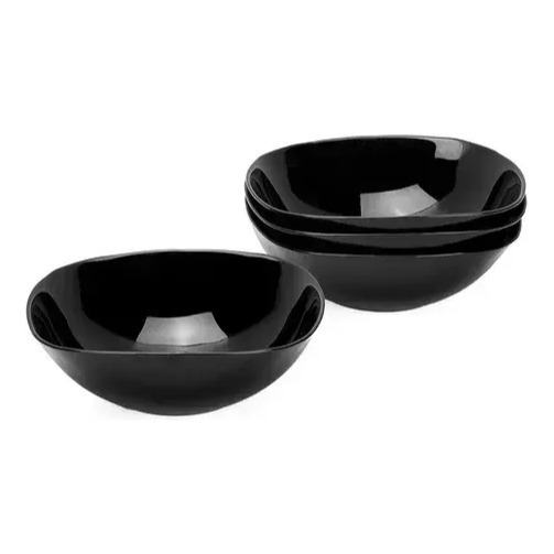 Compotera Bowl Vidrio Opal Negro Cuadrado 11,4cm Carol