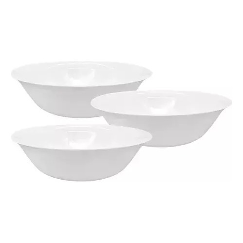 Ensaladera Bowl Vidrio Opal Redonda 26cm Carol Cocina