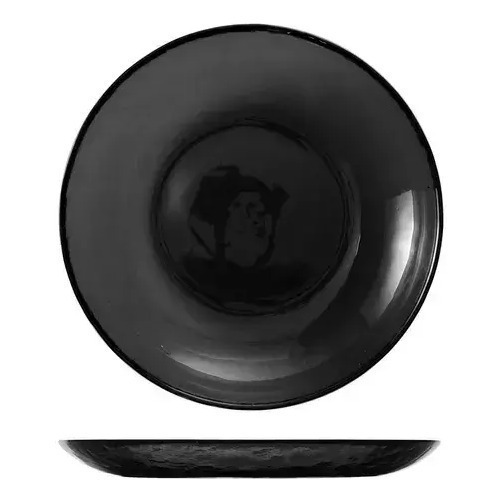 Plato Playo Vidrio Opal Carol 25,5 Cm Vajilla Cocina