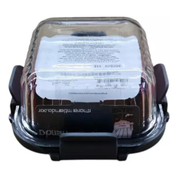 Pote Vidrio Hermetico Cuadrado Horno Frezzer S 320ml