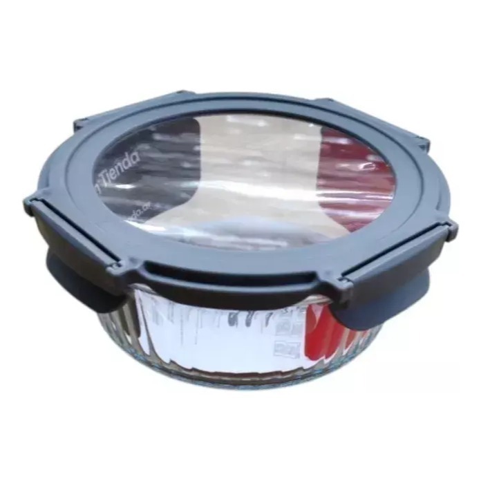 Pote Vidrio Hermetico Redondo Horno Frezzer S 400ml